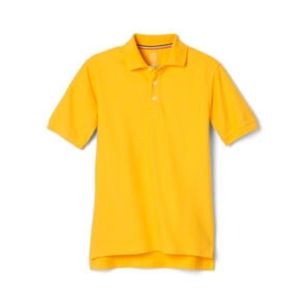nwt FRENCH TOAST short sleeve uniform shirt L gold pique polo 14/16 HUSKY